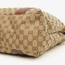 Gucci Monogram Bamboo Braided Handles Bag