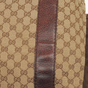 Gucci Monogram Bamboo Braided Handles Bag