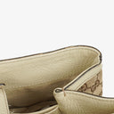 Gucci Monogram Canvas Ivory Diana Bamboo Top Handle Tote