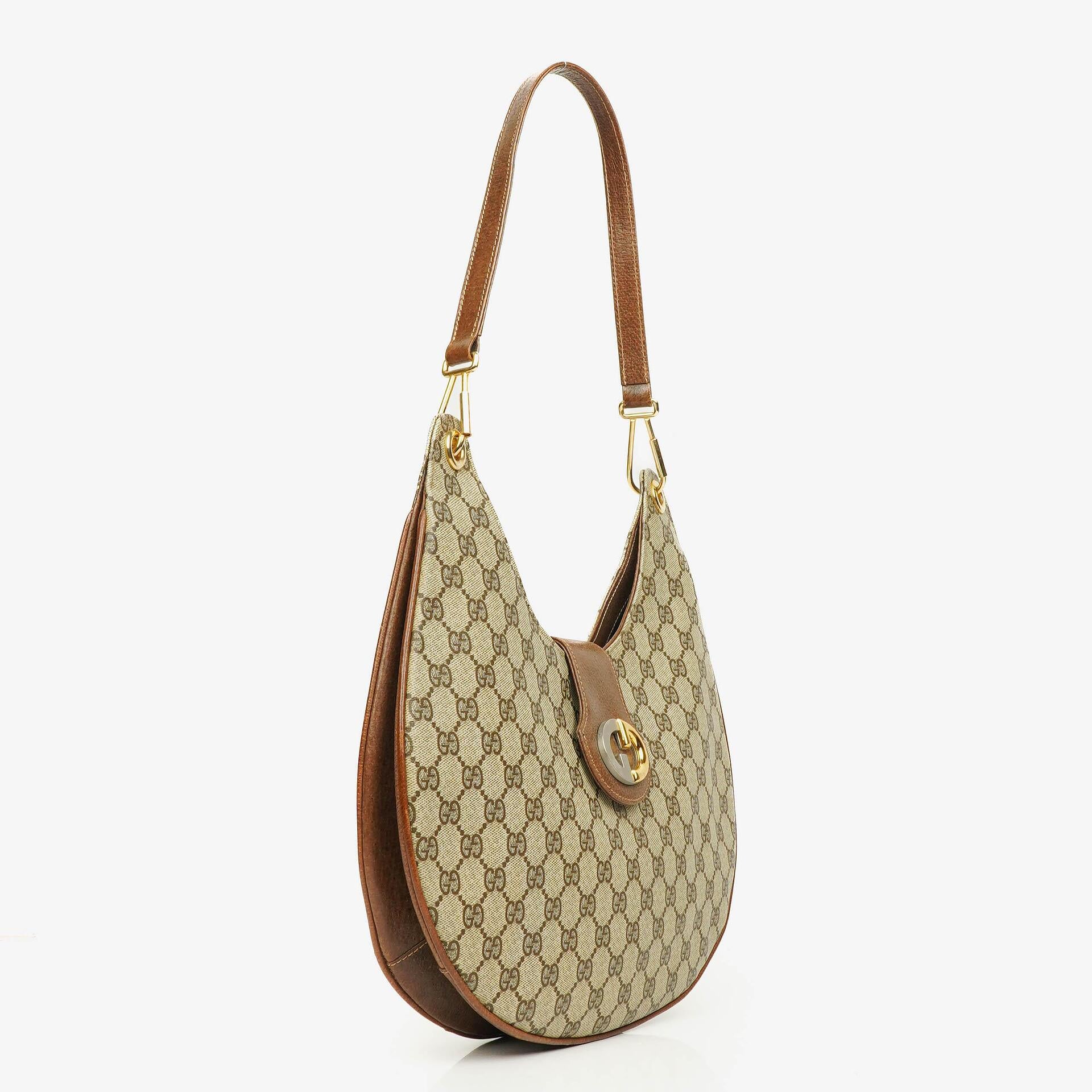Gucci Monogram GG Supreme Hobo Bag