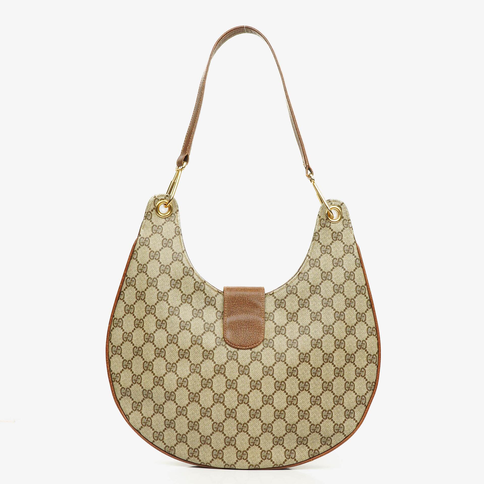 Gucci Monogram GG Supreme Hobo Bag