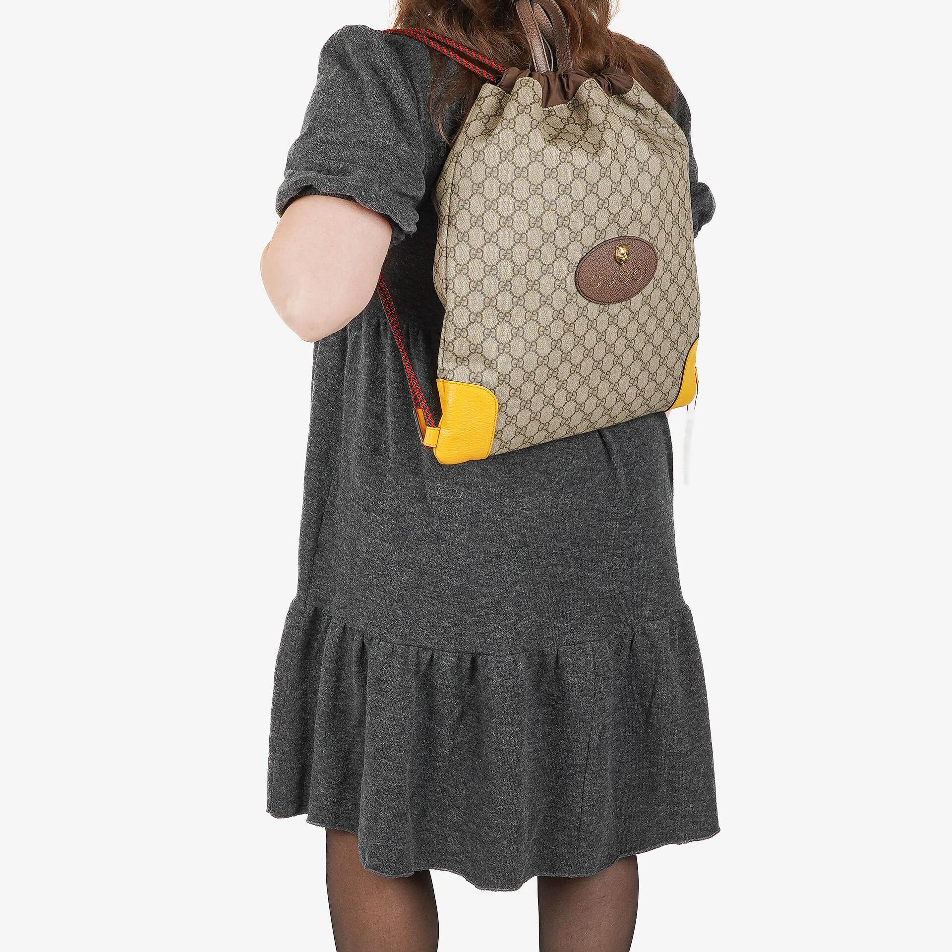 Gucci Neo Vintage Drawstring Backpack Top Handle