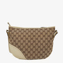 Gucci New Britt Half Moon Monogram Medium Hobo Bag