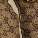 Gucci New Britt Half Moon Monogram Medium Hobo Bag