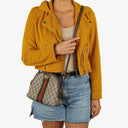 Gucci Ophidia Dome Small Web GG Supreme Monogram Shoulder Bag