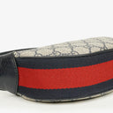 Gucci Ophidia GG Supreme Canvas And Navy Leather Mini Bag