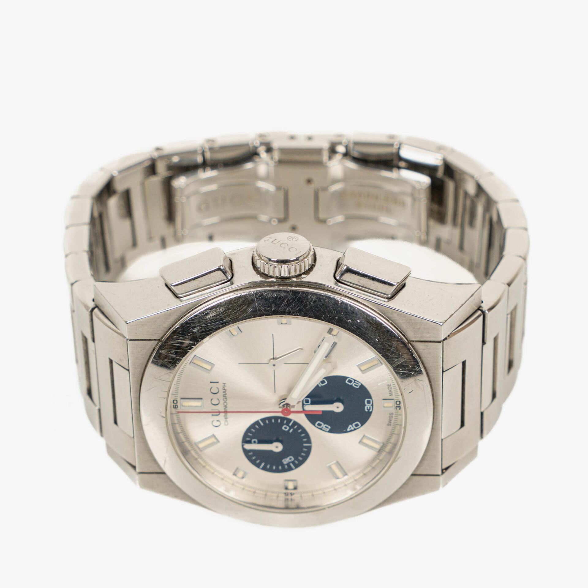 Gucci Pantheon Chronograph Stainless Stell