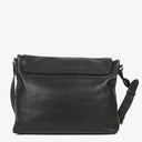 Gucci Pebbled Black Leather Messenger Bag