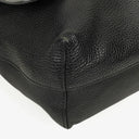 Gucci Pebbled Black Leather Messenger Bag
