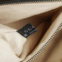 Gucci Pebbled Black Leather Messenger Bag