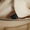 Gucci Pebbled Black Leather Messenger Bag