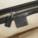 Gucci Pebbled Black Leather Messenger Bag