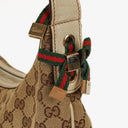 Gucci Princy Beige/Ebony GG Fabric Hobo Bag