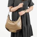 Gucci Princy GG Crystal Coated Canvas Hobo Bag