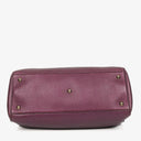 Gucci Purple Pebbled Calfskin Medium Bamboo Shopper Tote Bag