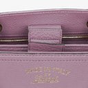 Gucci Purple Pebbled Calfskin Mini Bamboo Tote Bag