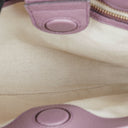 Gucci Purple Pebbled Calfskin Mini Bamboo Tote Bag