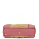 Gucci Shopper Bamboo Raffia Tote Bag