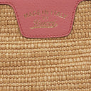 Gucci Shopper Bamboo Raffia Tote Bag