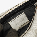 Gucci Silver Metallic Canvas Hobo Bag