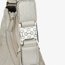 Gucci Silver Metallic Canvas Hobo Bag