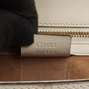 Gucci Small Sylvie Web Stripe Flap Shoulder Bag Ivory Off White Calfskin