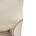 Gucci Small Sylvie Web Stripe Flap Shoulder Bag Ivory Off White Calfskin