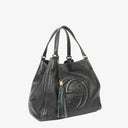 Gucci Soho Black Pebbled Calfskin Tote Bag