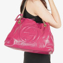 Gucci Soho Pink Patent Leather Chain Tote Bag