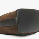 Gucci Suede and Leather Hobo Shoulder Bag