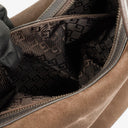 Gucci Suede and Leather Hobo Shoulder Bag