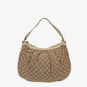 Gucci Sukey Medium Beige GG Canvas Hobo Bag