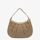 Gucci Sukey Medium Beige GG Canvas Hobo Bag