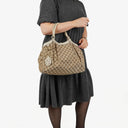 Gucci Sukey Medium Beige GG Canvas Hobo Bag