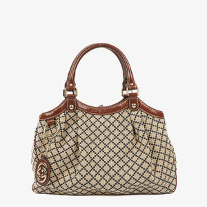 Gucci Sukey Monogram Dark Brown Tote Bag