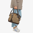 Gucci Top Handle Brown Monogram Canvas Bag