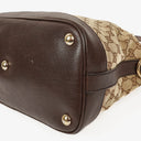 Gucci Top Handle Brown Monogram Canvas Bag