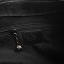 Gucci Vintage Bamboo Top Handle Black GG Hobo Shoulder Bag