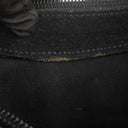 Gucci Vintage Bamboo Top Handle Black GG Hobo Shoulder Bag