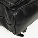 Gucci Vintage Black Leather Bamboo Backpack
