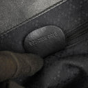 Gucci Vintage Black Leather Bamboo Backpack