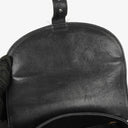 Gucci Vintage Black Leather Bamboo Backpack