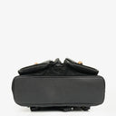 Gucci Vintage Black Suede and Bamboo Backpack