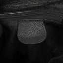 Gucci Vintage Black Suede and Bamboo Backpack