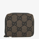 Gucci Vintage Black/Brown GG Canvas Coin Purse