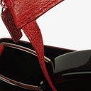 Gucci Vintage Bucket Bag in Red Leather with Pouch