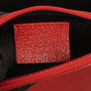 Gucci Vintage Bucket Bag in Red Leather with Pouch