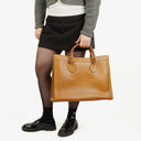 Gucci Vintage Diana Leather Bamboo Tote