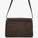 Gucci Vintage Horsebit 1955 Brown Suede Leather Bag