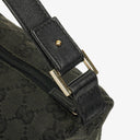 Gucci Vintage Mini Pochette Black GG Monogram Hobo Bag
